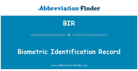 bir meaning|bir medical abbreviation.